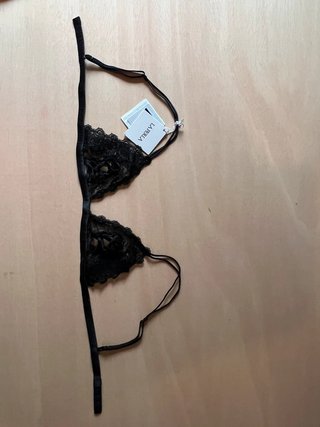 La Perla - Bralette de Seda y encaje negro - 75B