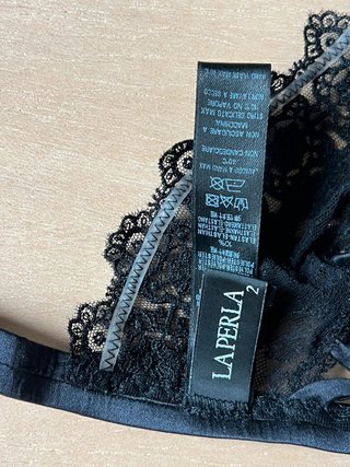 La Perla - Bralette de Seda y encaje negro - 75B