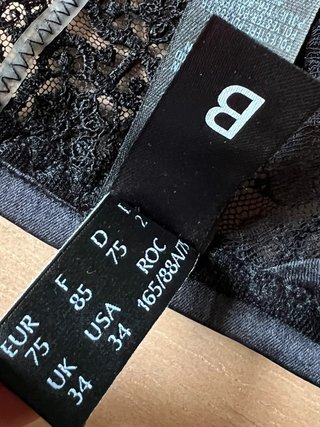 La Perla - Bralette de Seda y encaje negro - 75B