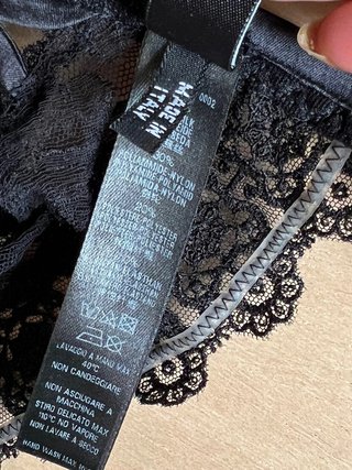 La Perla - Bralette de Seda y encaje negro - 75B