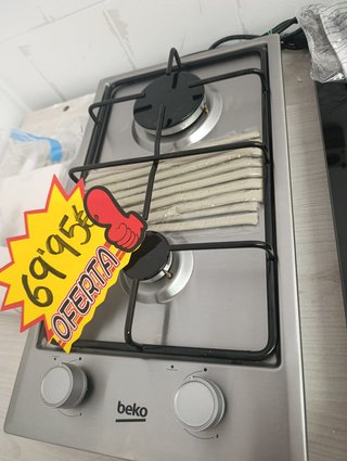 Placa de gas Beko Inox