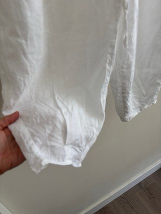 Pantalón Zara Lino Blanco