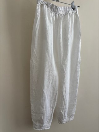 Pantalón Zara Lino Blanco