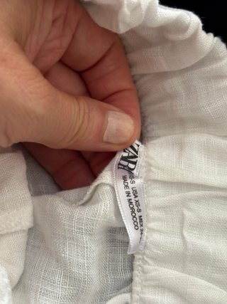 Pantalón Zara Lino Blanco