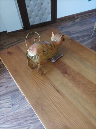 Gato decorativo de chapa