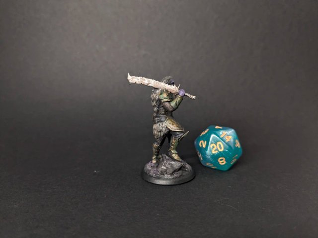 Miniatura Orco Guerrero Pintada 32mm DnD HeroQuest