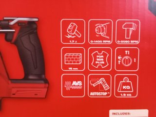 Milwaukee - M18FHAC16 Martillo combinado FUEL 1,7J
