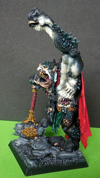 Rey Throgg Miniatura Pintada troll warhammer