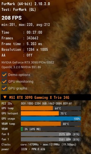 RTX 3090 MSI Gaming X Trio 24GB (GARANTIA)