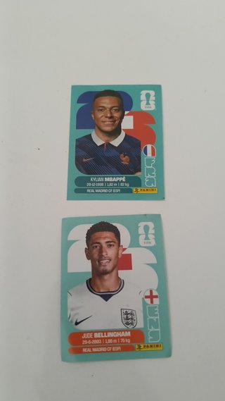 Cromos Mundial 2026 Mbappé y Bellingham