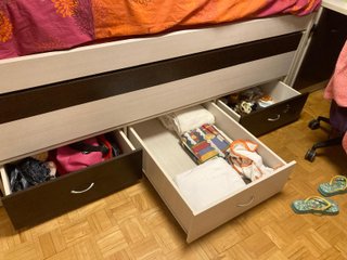 Cama 90cm con cajones