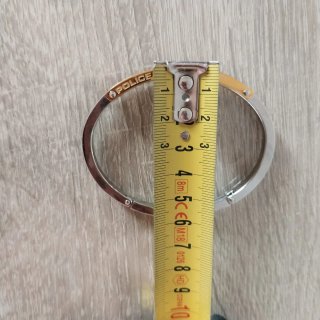 Pulsera Rígida POLICE Acero Dorado y Plateado