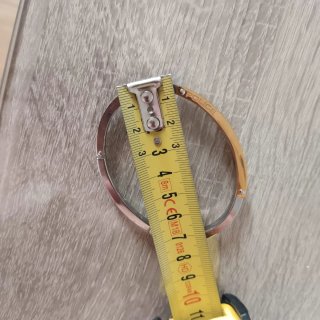 Pulsera Rígida POLICE Acero Dorado y Plateado