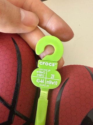 Crocs Spiderman Talla 43/44 Nuevas