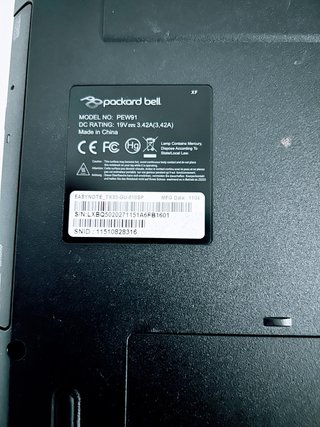Packard Bell Ordenador Portátil Negro Easynote