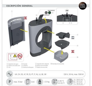 Cafetera Dolce Gusto Krups Oblo Roja
