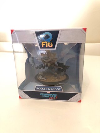 Figura Qfig Rocket & Groot Guardians Of The Galaxy
