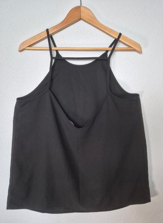 Top lencero Kiabi negro talla L