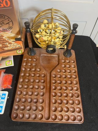 Lotería Bingo Bombo Metal Vintage