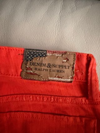 2 Pantaloni Donna Polo Ralph Lauren jeans e aranci