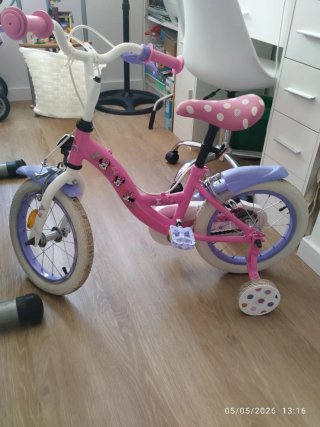 Bicicleta niña Minnie Rosa