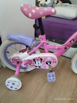 Bicicleta niña Minnie Rosa