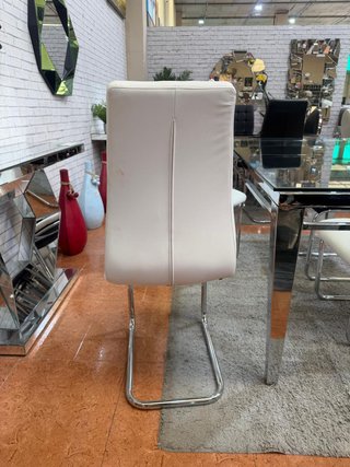 Juego de 2 sillas de comedor blancas