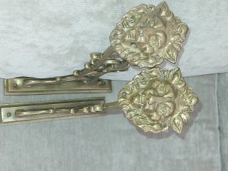 Soportes colgador bronce estilo antiguo