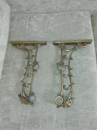 Soportes colgador bronce estilo antiguo