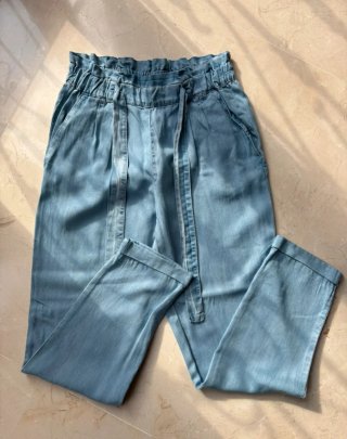 Pantalones Stradivarius Azul Talla M