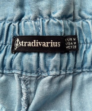 Pantalones Stradivarius Azul Talla M