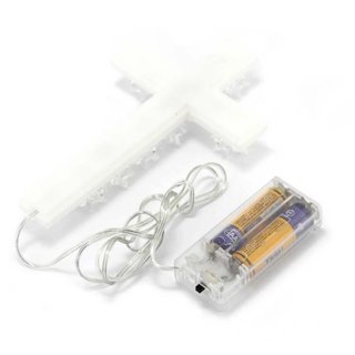 Croce luminosa plexiglass a batteria