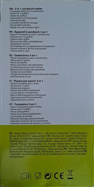 Sandwichera Selectline 3 en 1