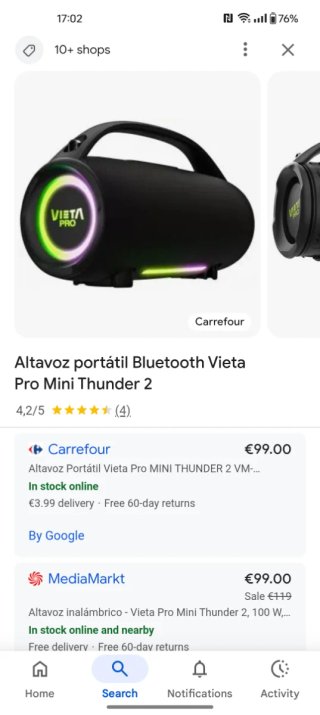 Altavoz Vieta Pro Mini Thunder 2
