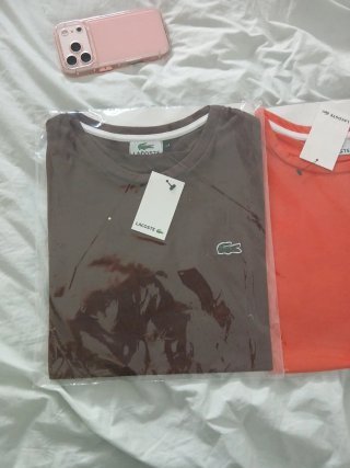 Camicie Lacoste L Marrone e Arancione