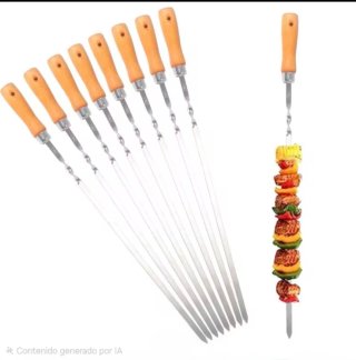 Brochetas Acero Inoxidable para Barbacoa (Set 5)
