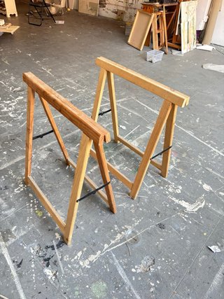 Caballetes de madera para mesa