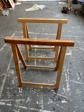 Caballetes de madera para mesa