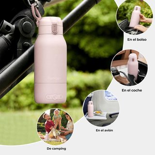 Calienta Biberones Portátil Momcozy Rosa