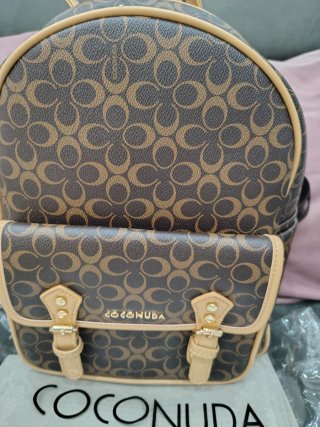 Zaino Coconuda fantasia monogram marrone