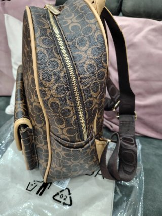 Zaino Coconuda fantasia monogram marrone