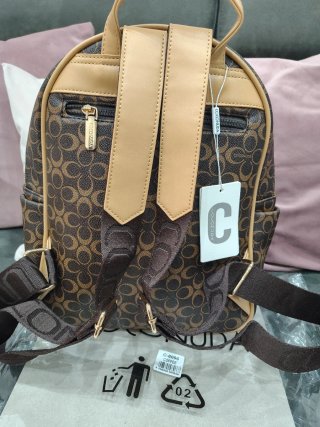 Zaino Coconuda fantasia monogram marrone