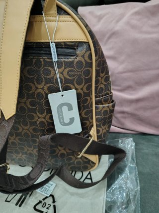 Zaino Coconuda fantasia monogram marrone