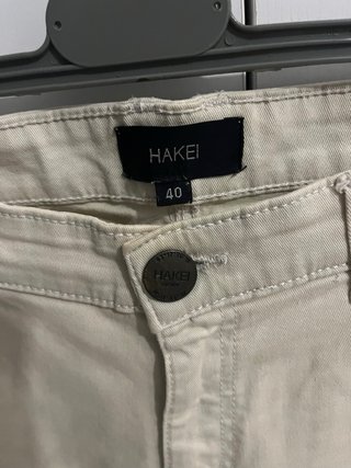 Hakei - Pantalón Crema/Caqui