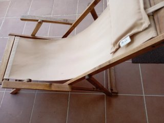 2 Hamacas Plegables Tela y Madera