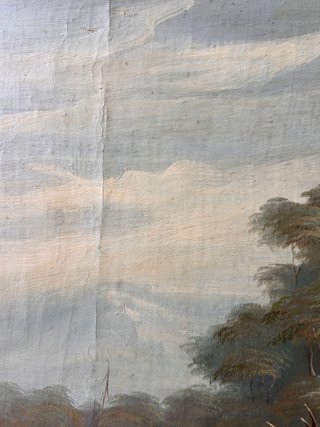 Cuadro Óleo Ciervos 160x94cm