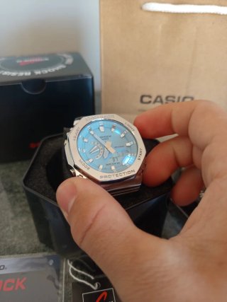 Reloj Casio G-Shock GM-2110D Plata/Azul