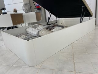 Canapé abatible tela y madera