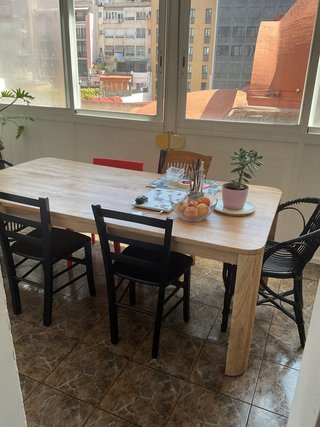 Mesa Comedor Madera Mango Rectangular