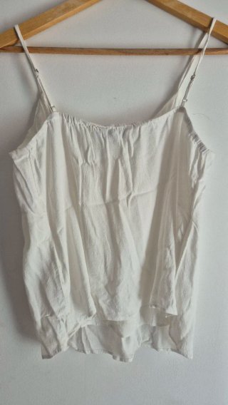 Camiseta tirantes blanca Stradivarius Talla L